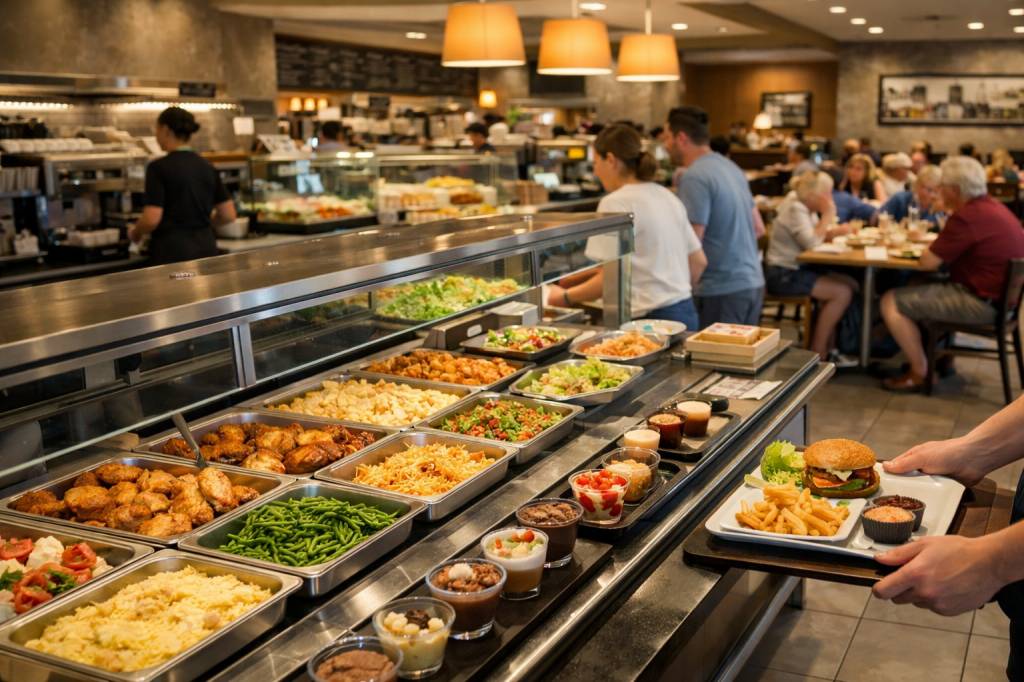 Franchise cafeteria : concepts, investissements et rentabilité des chaînes de cafétéria